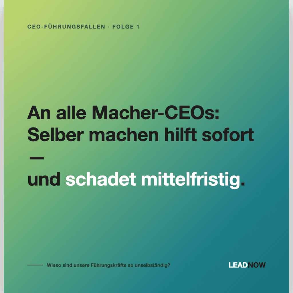 Selber machen hat Nebenwirkungen