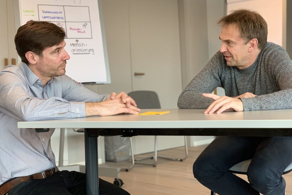 Feedbackgespräche Stefan Heer und Alexandre Pelichet